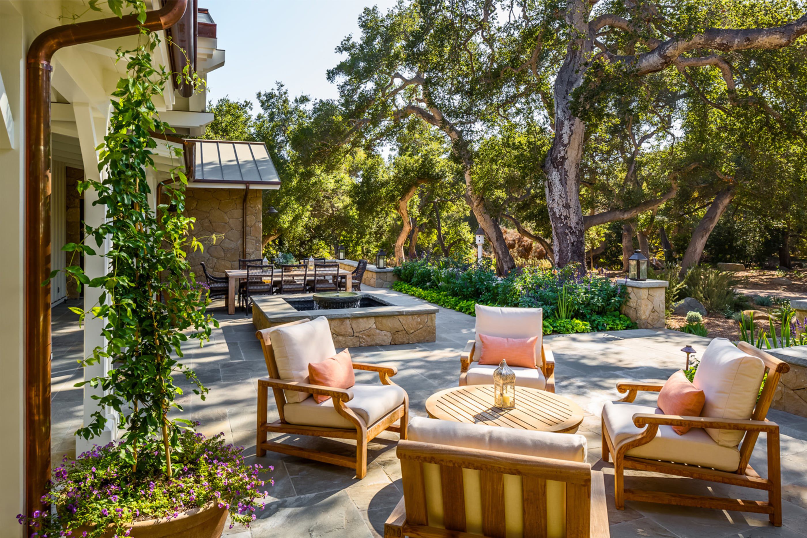 Glen-Oaks-Residence-Stone-Patio-Outdoor-Living-Space