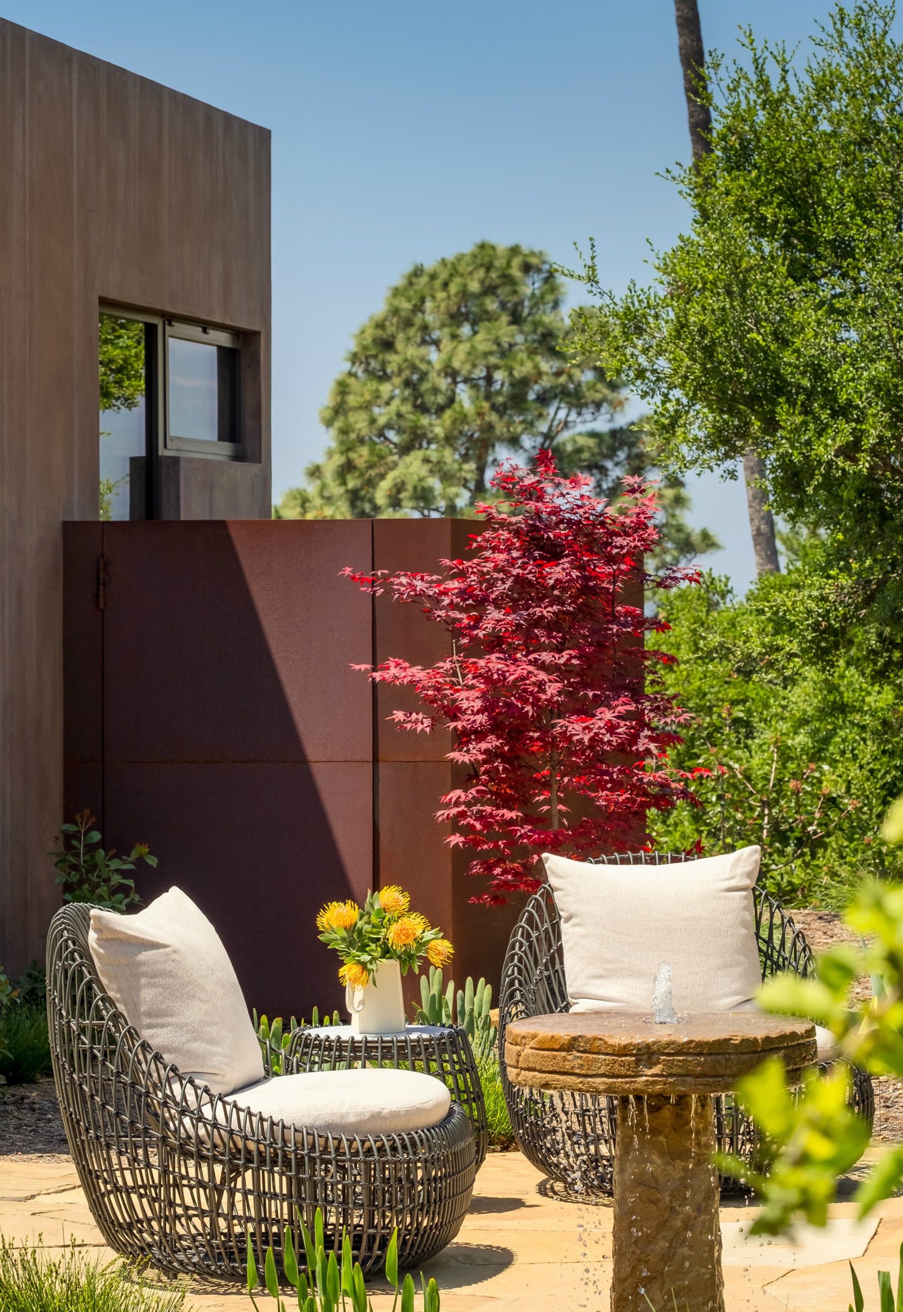 Cherry-Brook-Residence-Corten-Wall-Patio