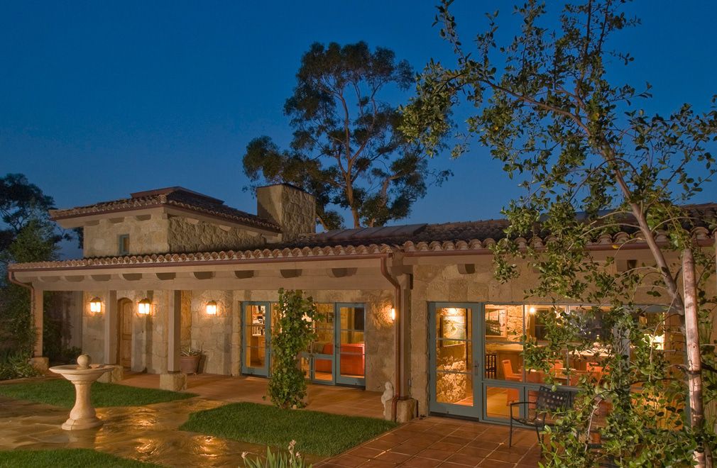 Hedrick-Residence-Stone-Walls-Clay-Tile-Roof