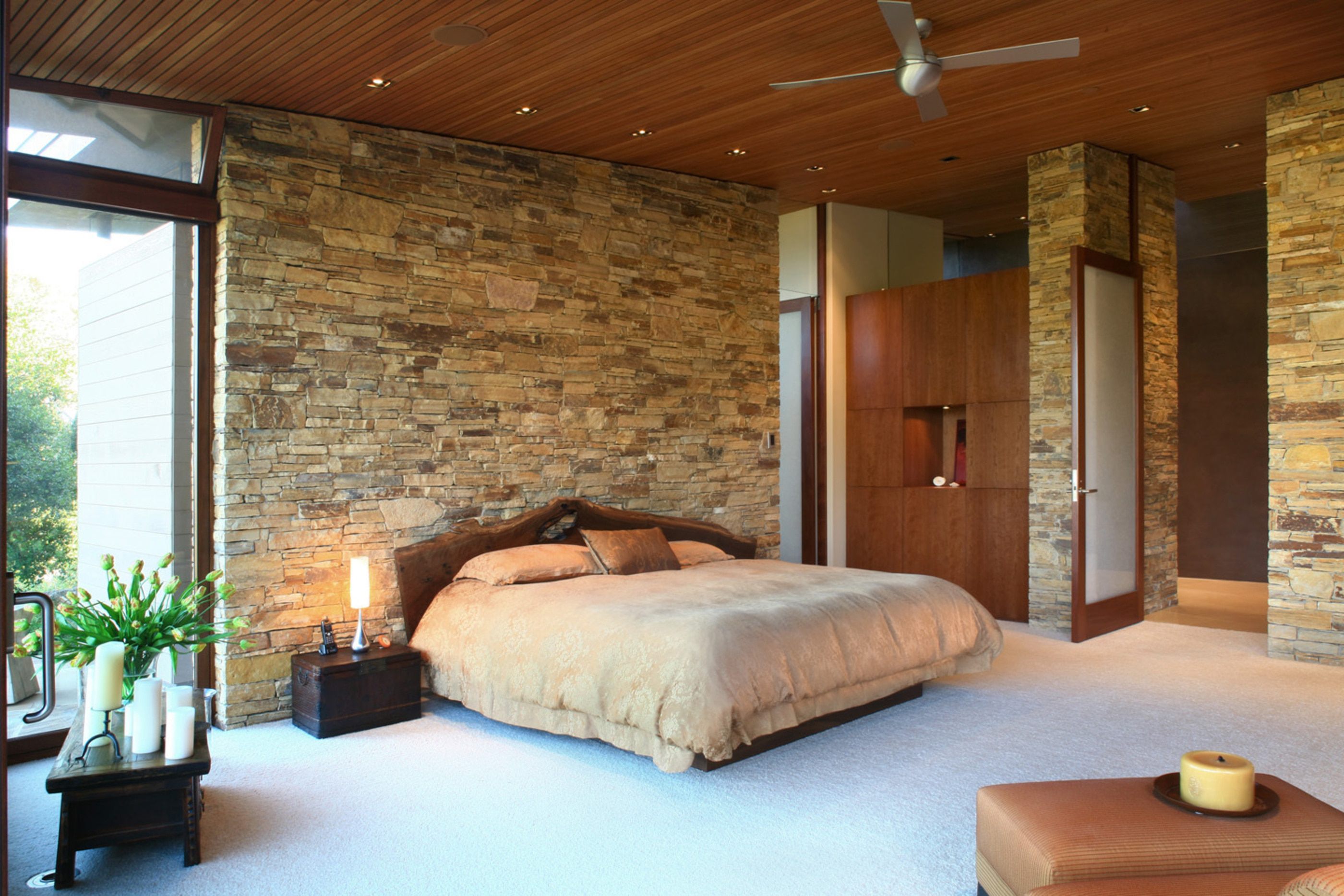 Sycamore-Residence-Bedroom-Stone-Walls