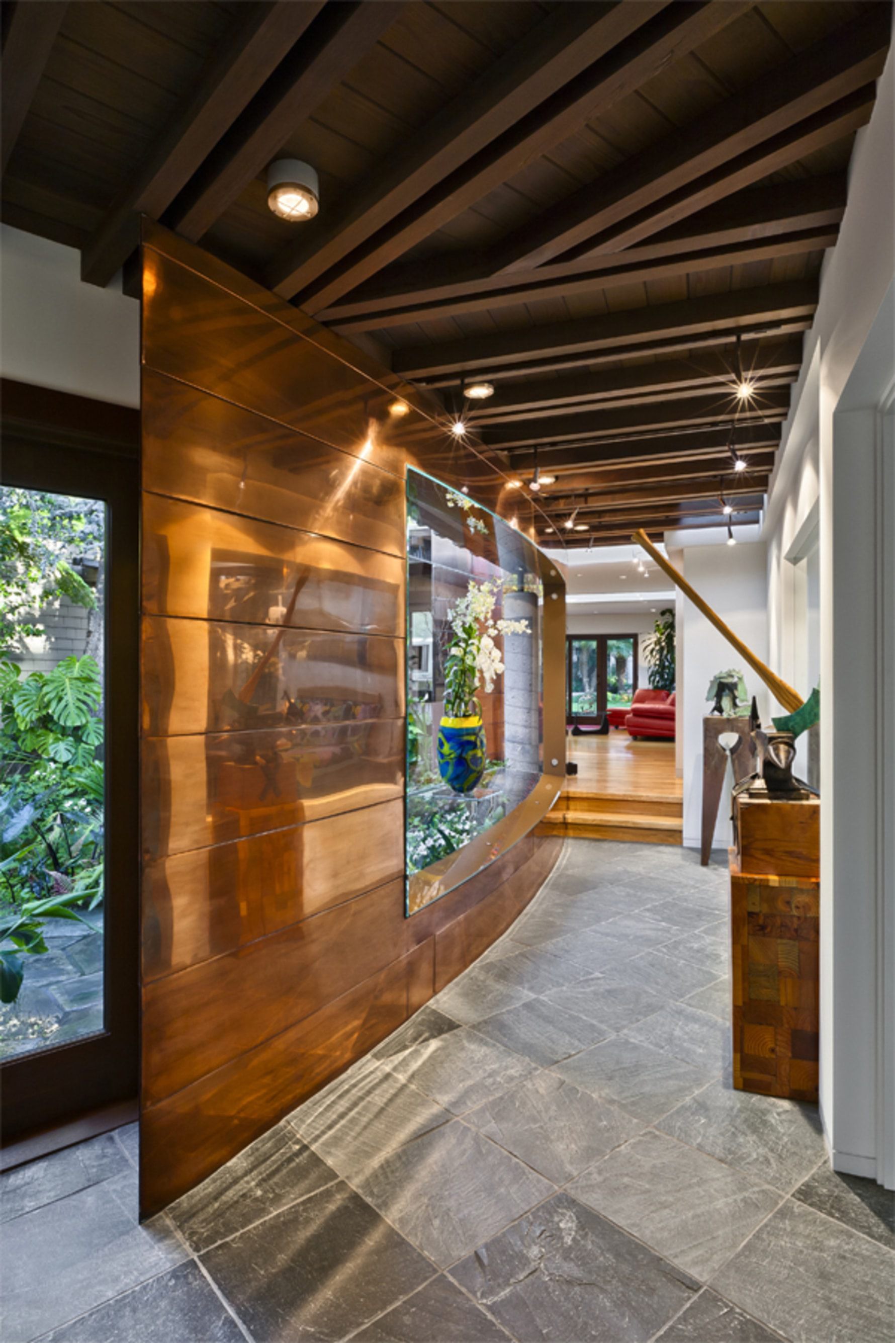 Handtmann-Residence-Copper-Siding-Hallway