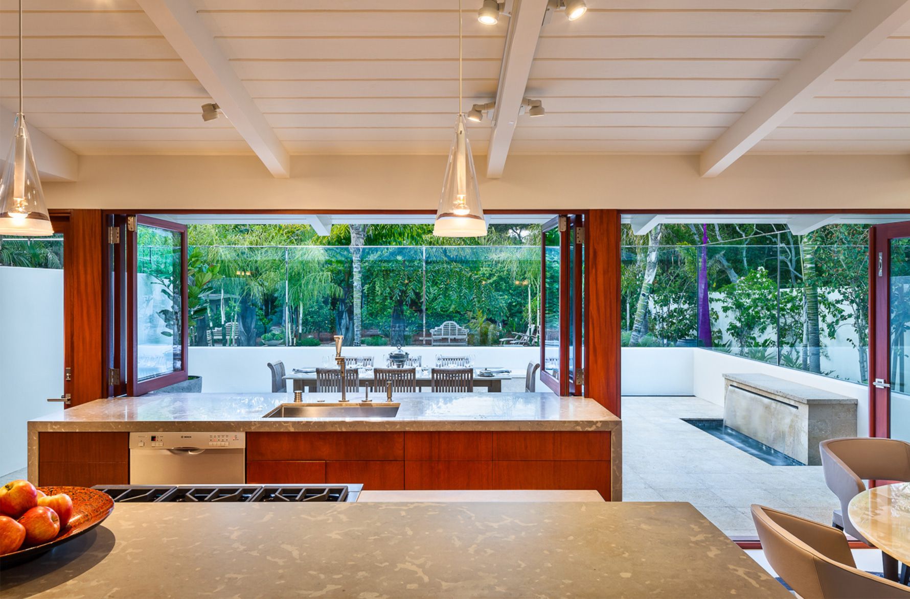 Butterfly-Beach-Villa-Kitchen-Bifold-Doors-and-Windows